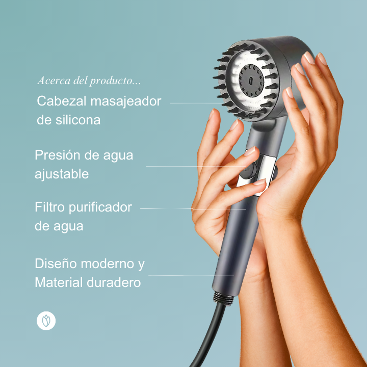 IONES PLUS: Cabezal de Ducha ™️ Cuida tu cabello y Piel en 4 semanas