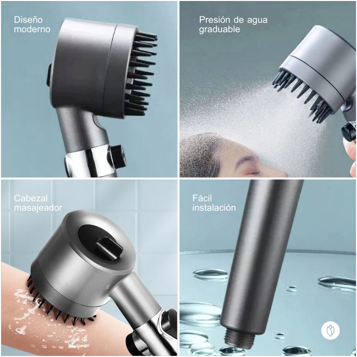 IONES PLUS: Cabezal de Ducha ™️ Cuida tu cabello y Piel en 4 semanas